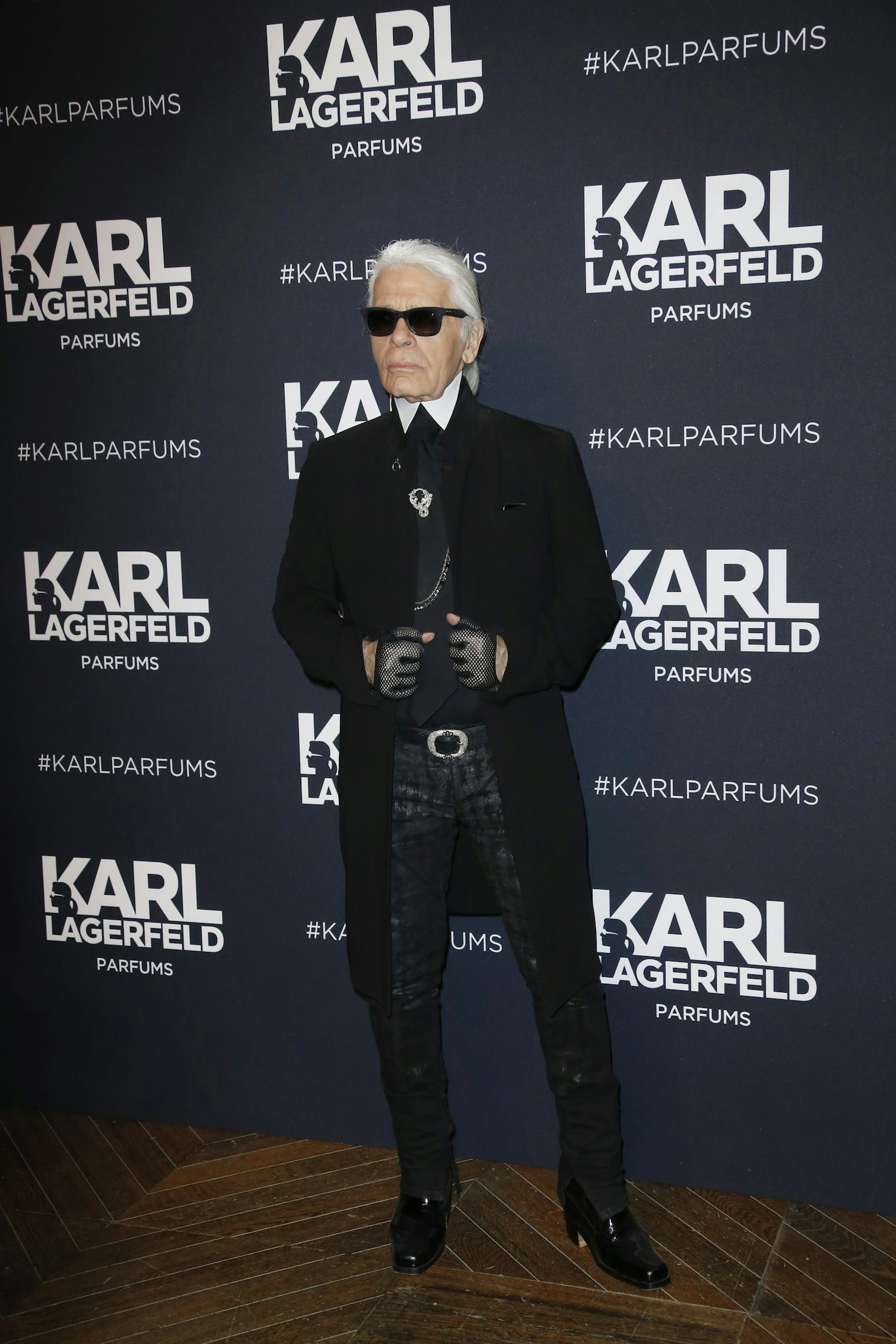 Karl Lagerfeld Has Pants Covered In His Face, Still Hates Ugly People ...