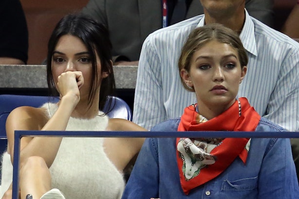 Kendall Jenner & Gigi Hadid Attend U.S. Open Wearing White After Labor ...