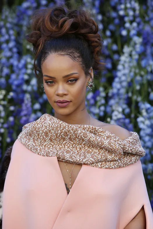 rihanna pink dress dior Rihanna Wears Dior by John Galliano Pink Slip Dress Out With A$AP Rocky In NY