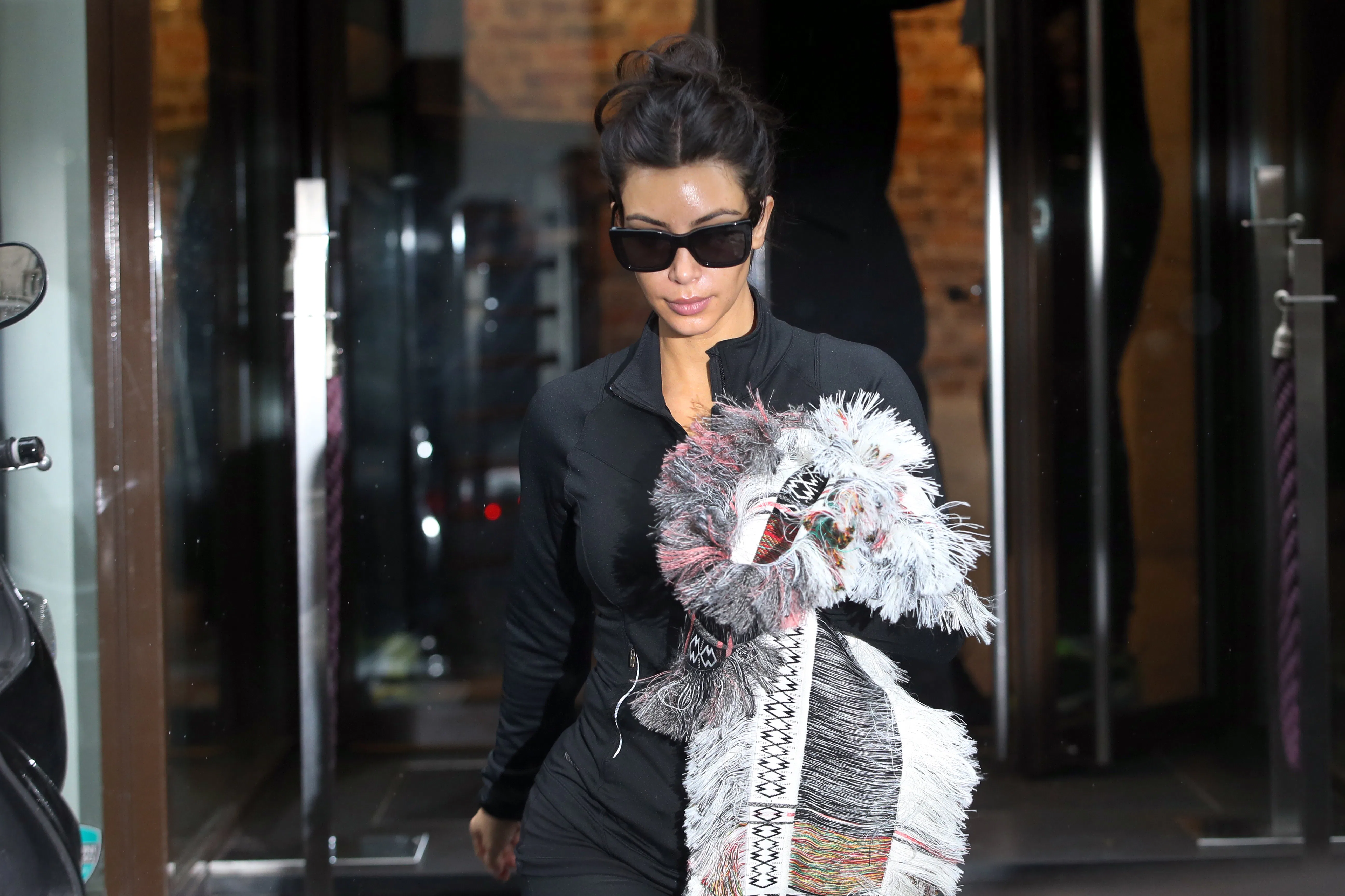kim kardashian black and white dress Vintage Charlotte Russe Black Boned Corset with Criss Cross Leather De –  The Thrifty Hippy main image 0