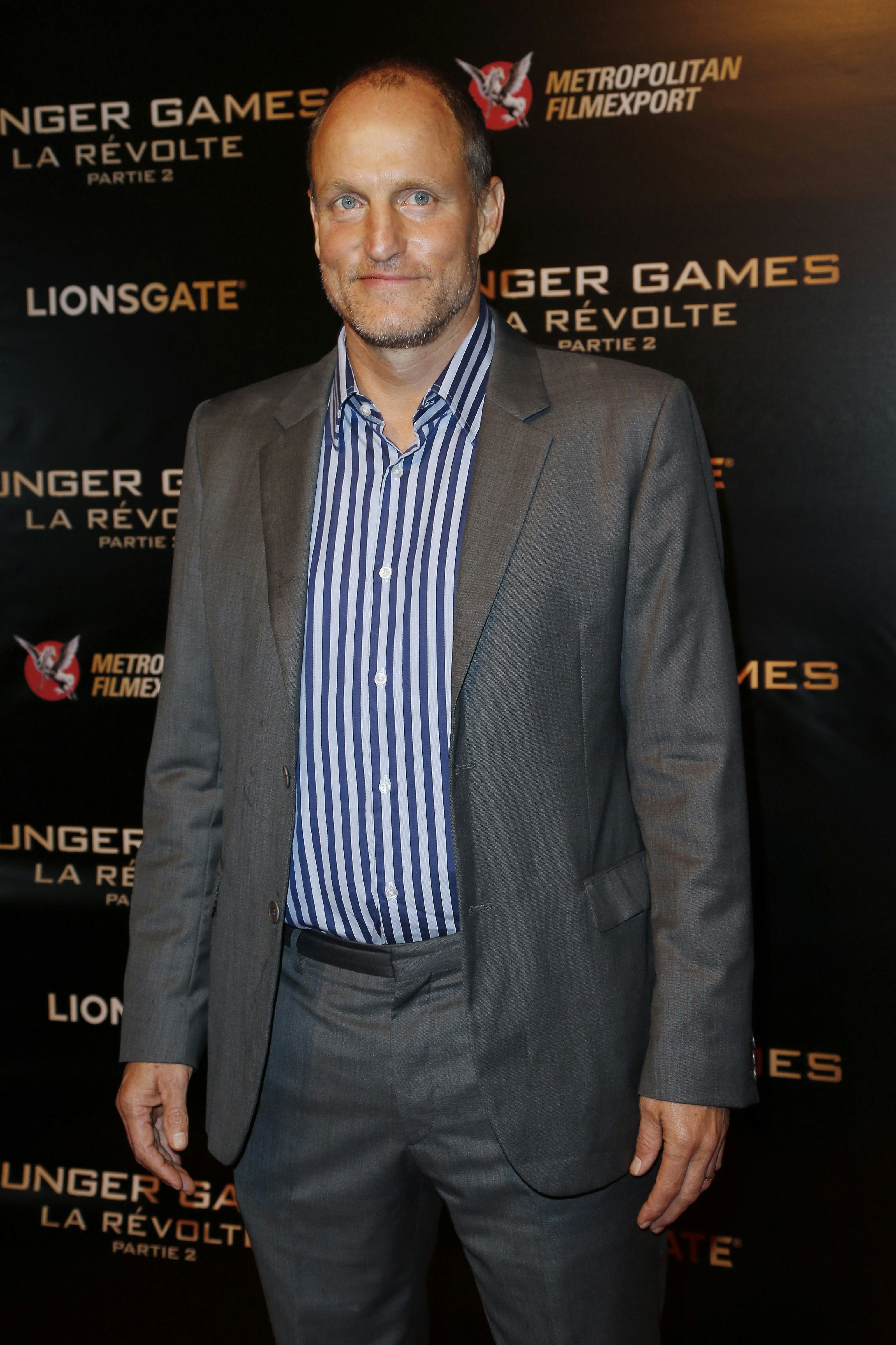 Woody Harrelson Wore Pajamas To The 'Mockingjay' Photocall Because Why