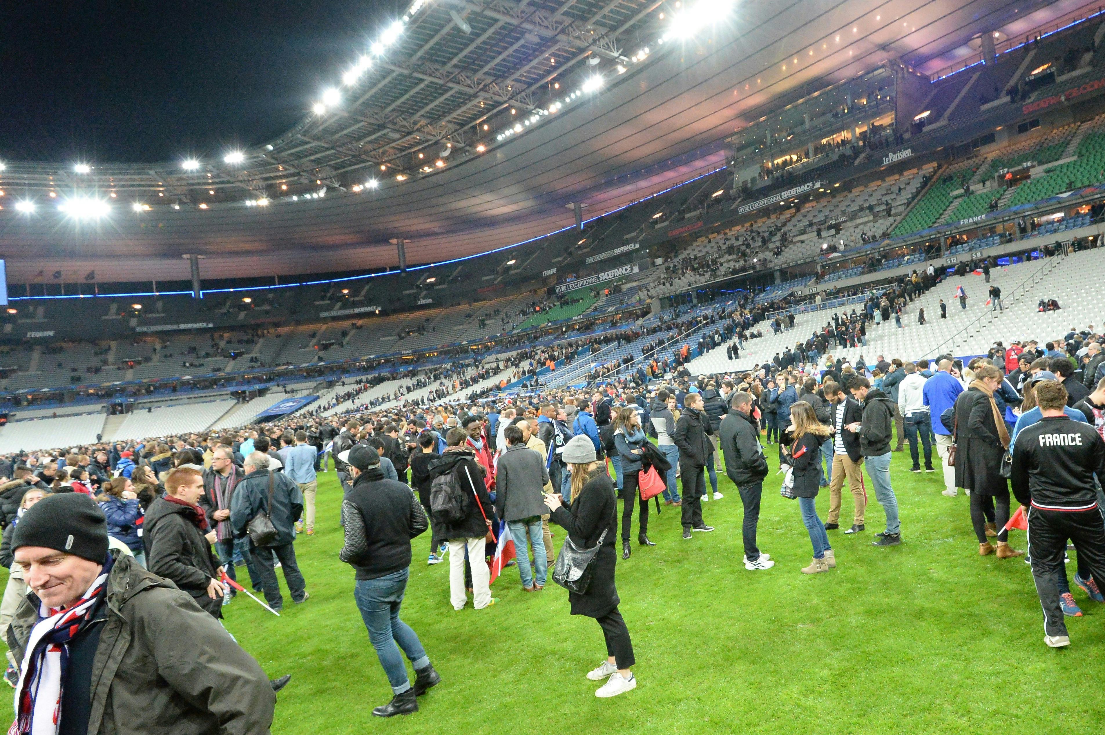 Photos Of The Paris Stadium Attack Show A Panicked Crowd