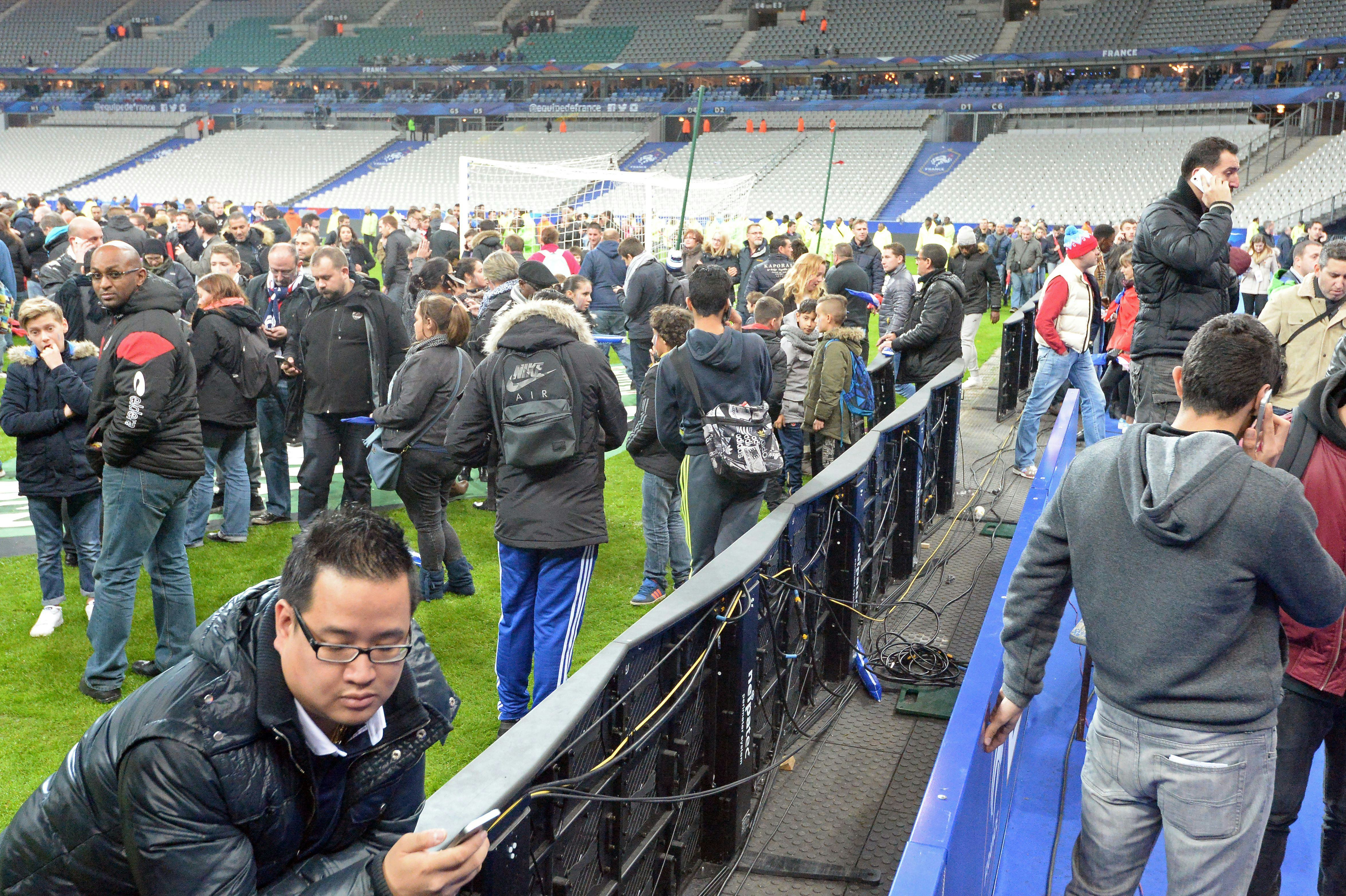 Photos Of The Paris Stadium Attack Show A Panicked Crowd