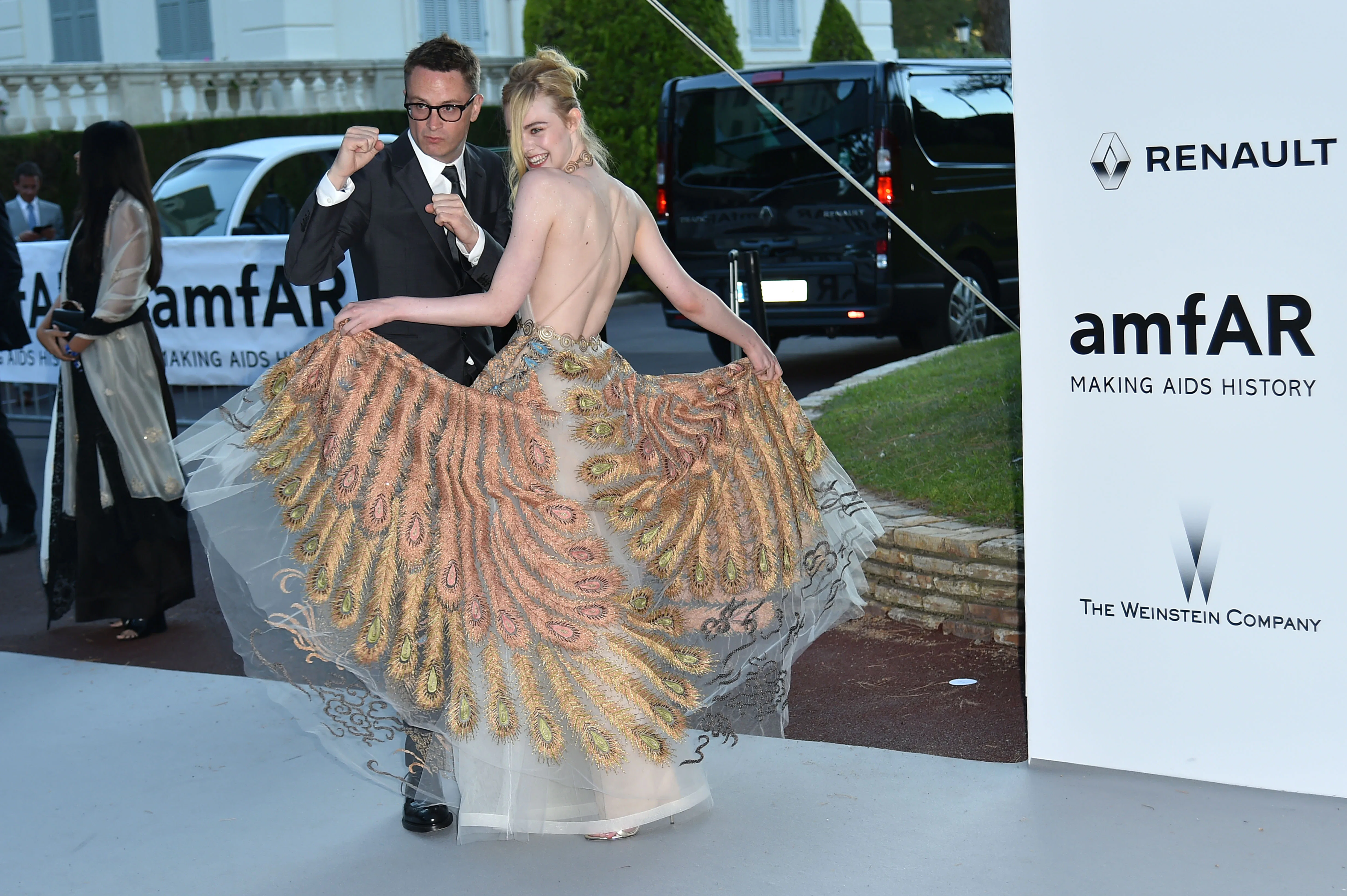 elle fanning prom dress Elle Fanning Inspired Light Blue Celebrity Formal Dress