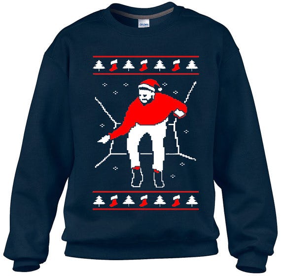 drake xmas sweater