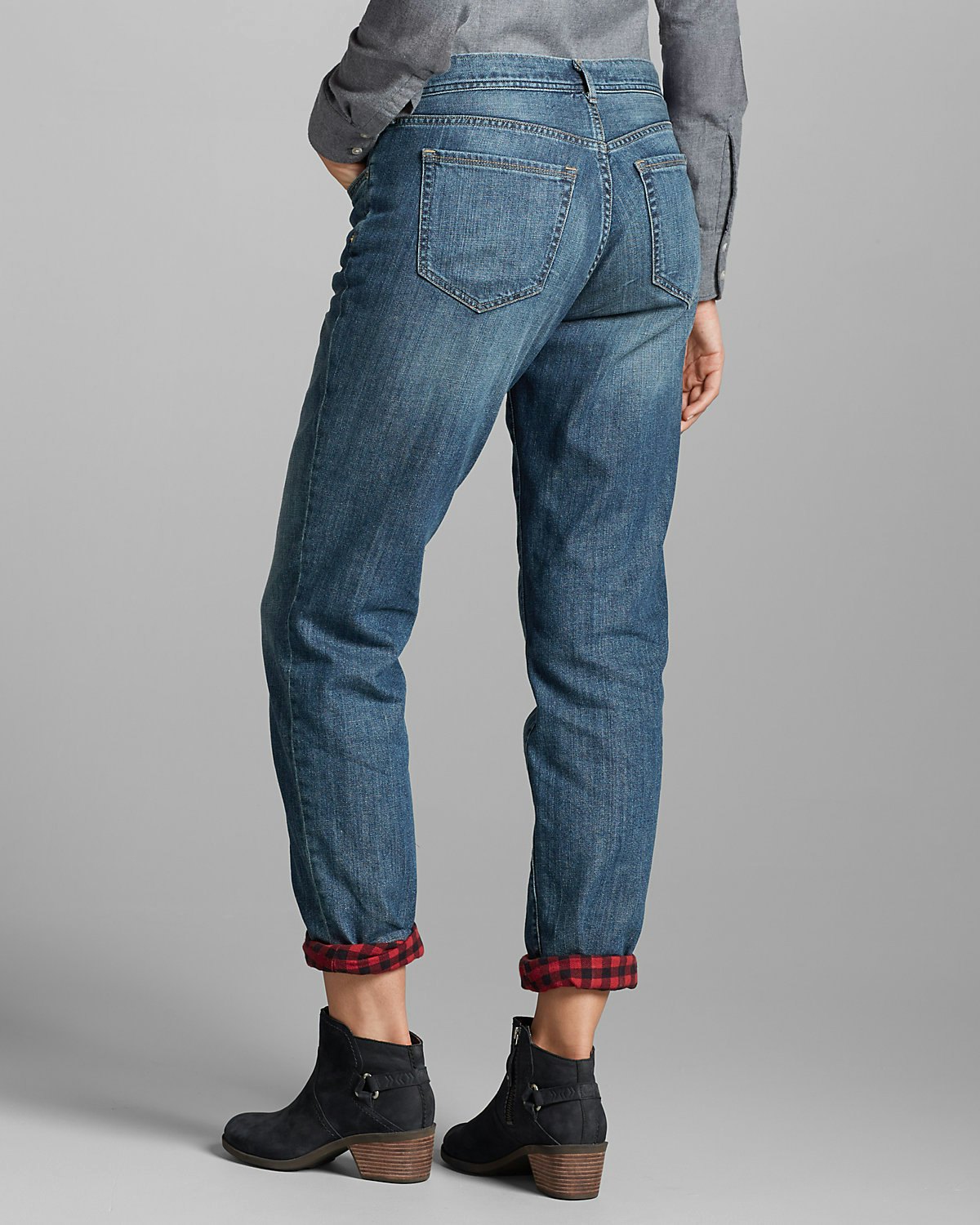eddie bauer lined jeans