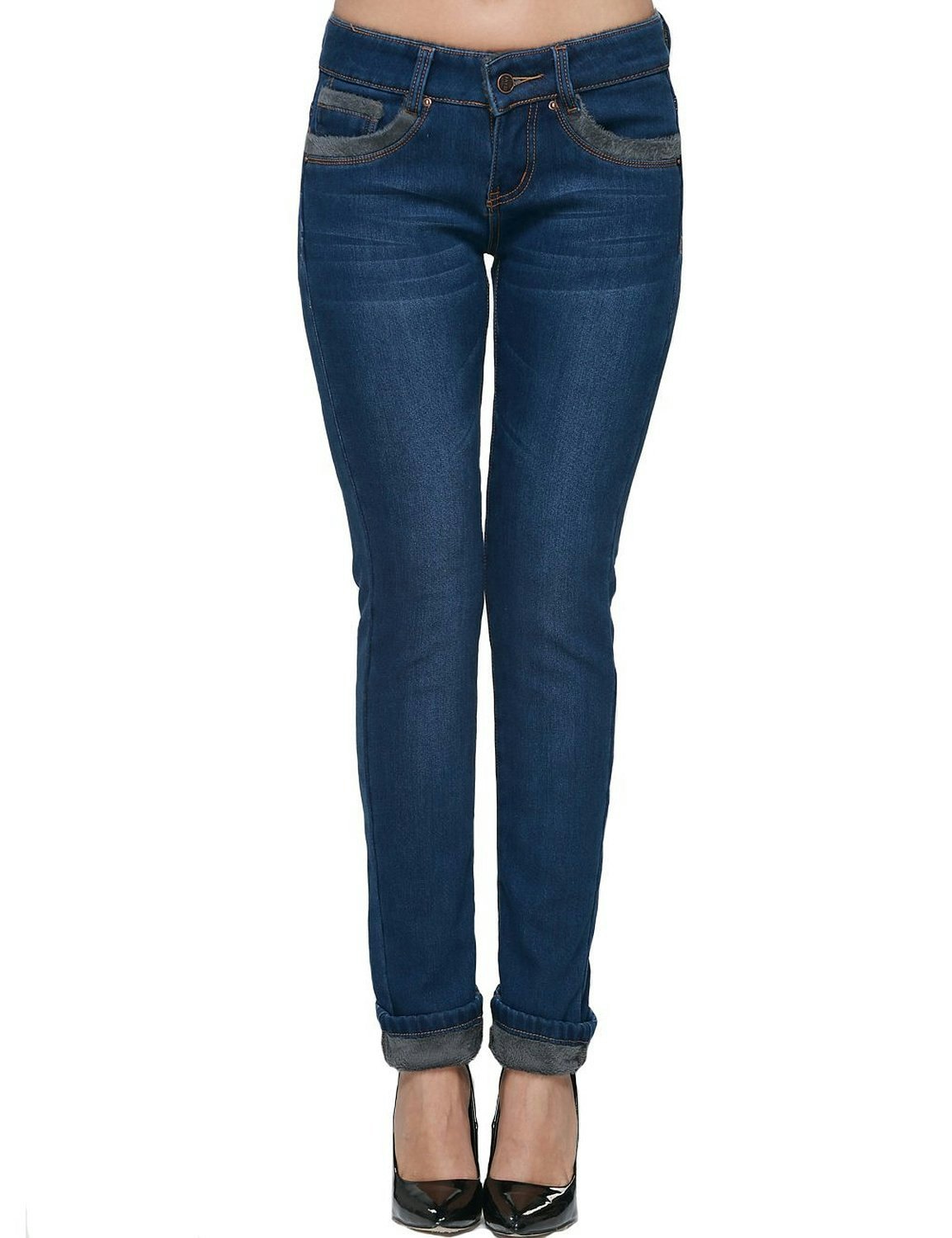 ladies thermal lined jeans