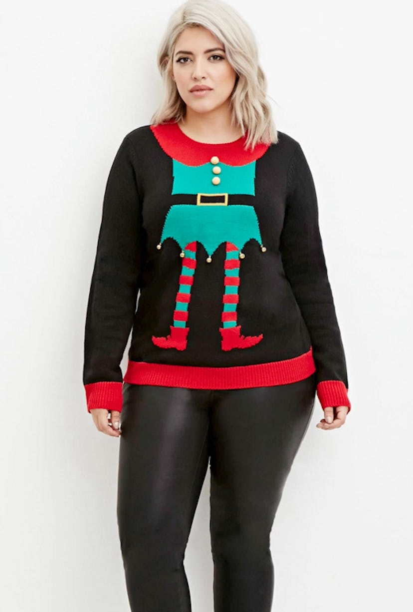 17 Plus Size Ugly Christmas Sweaters That Are Hideously Perfect โ PHOTOS Women's Plus Size Ugly Christmas Sweaters