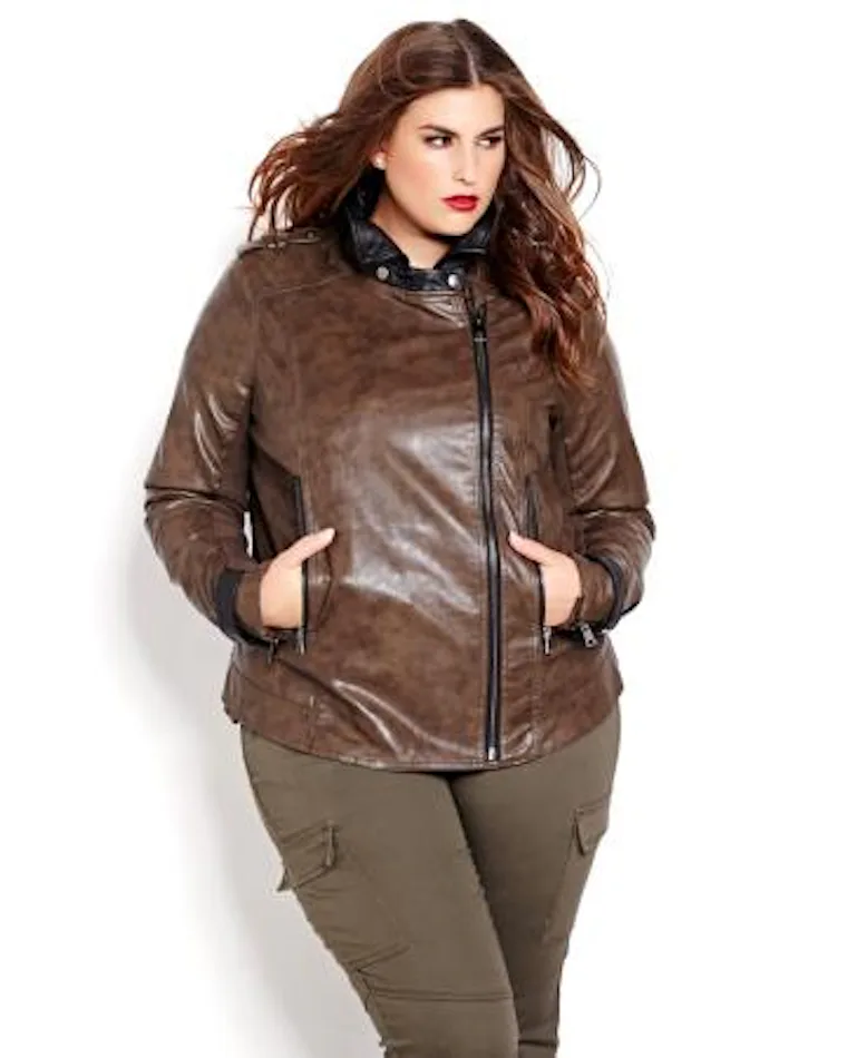13 Plus Size Jackets In Leather & Suede To Help You Look Like A Badass ...