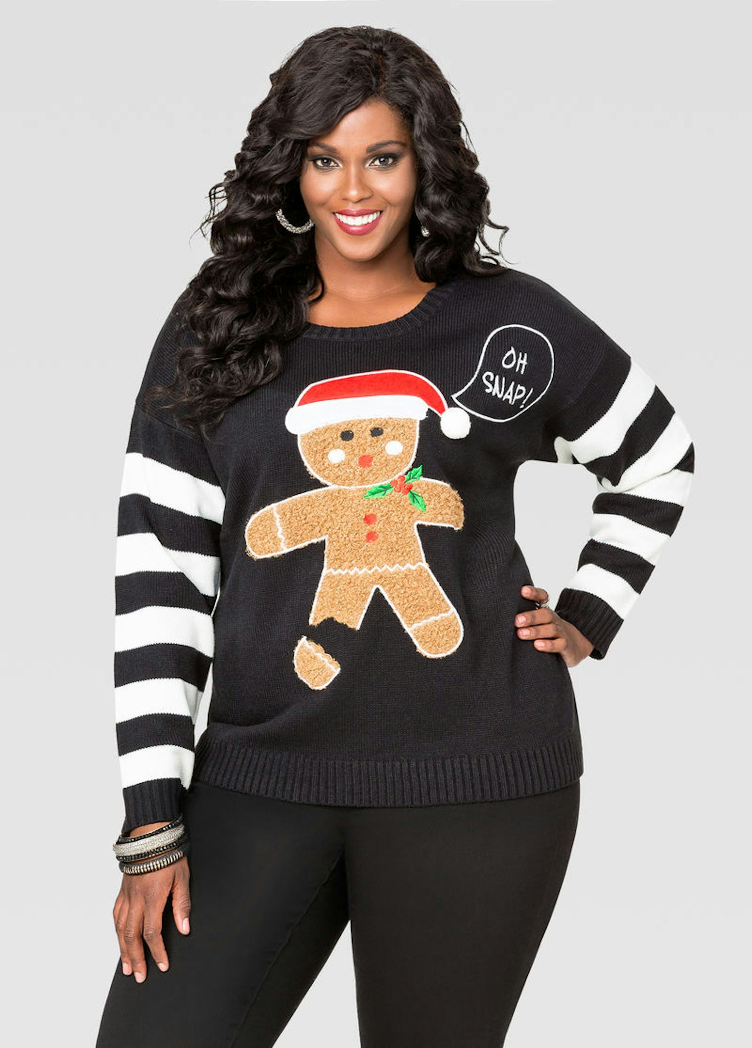 17 Plus Size Ugly Christmas Sweaters That Are Hideously Perfect โ PHOTOS Plus Size Ugly Christmas Sweater