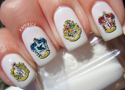 Harry Potter Nail Art Ideas Beauty Wizards Will Want to DIY  Harry potter  nails, Harry potter nails designs, Harry potter nail art