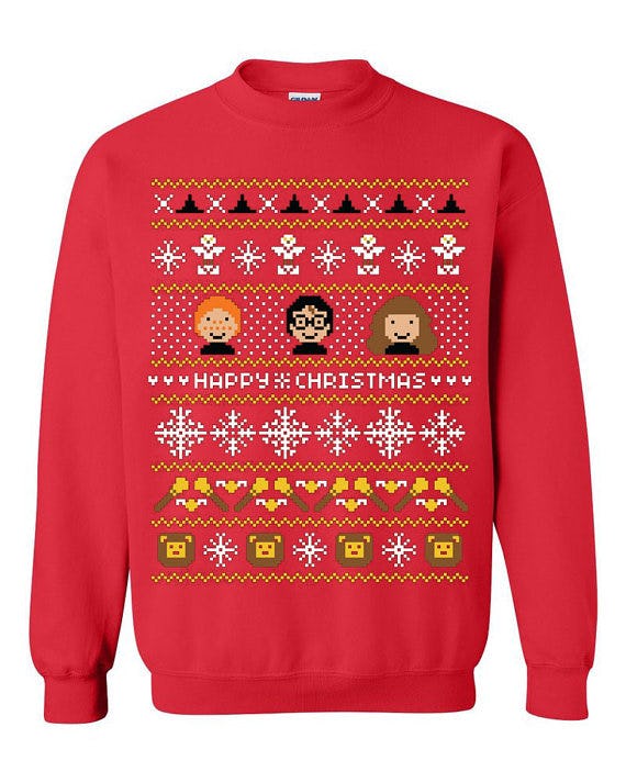 hogwarts ugly christmas sweater