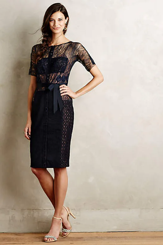 byron lars carissima sheath dress grey Carissima Sheath Dress by Byron Lars in Black, Women's Size: 00 at Anthropologie