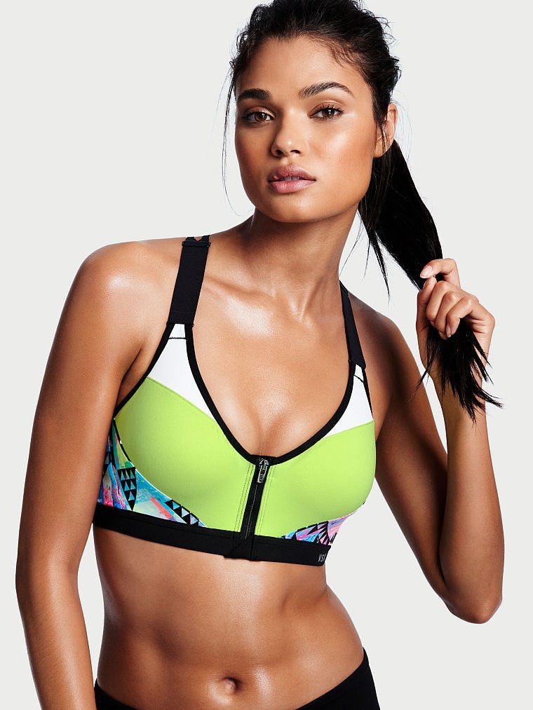 victoria secret zip up sports bra