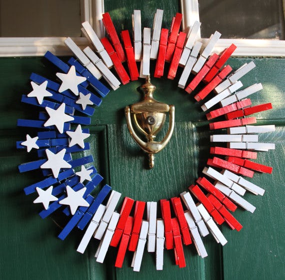 10 Red White And Blue Wreaths For A Fourth Of July Final Touch   14e198b0 2109 0134 7ab3 060e3e89e053 