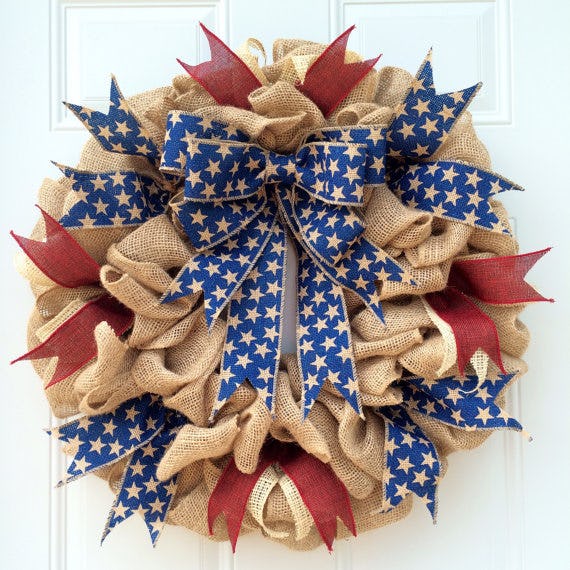 10 Red, White, And Blue Wreaths For A Fourth Of July Final Touch