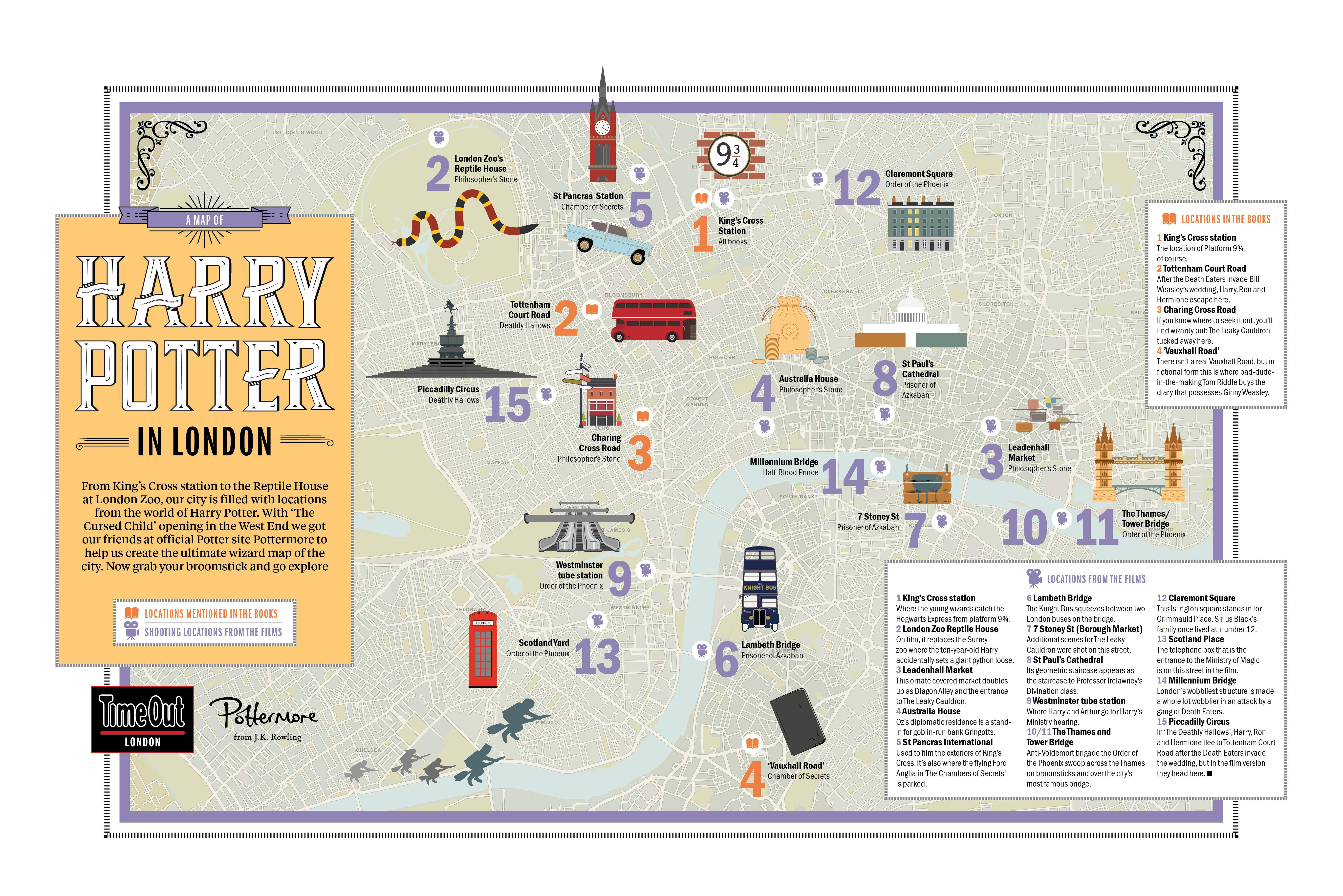 Visit Harry Potter Locations In London With The Help Of This Amazing Map
