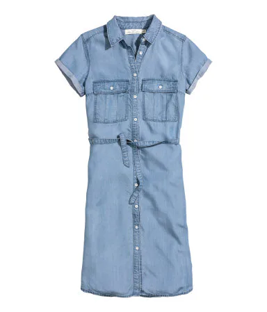 white christmas dresses Denim Dancer Dress – Adeline main image 0