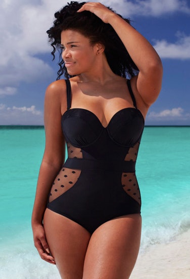 swimsuitsforall + Swim Sexy Galaxy Plus Size Underwire Bikini
