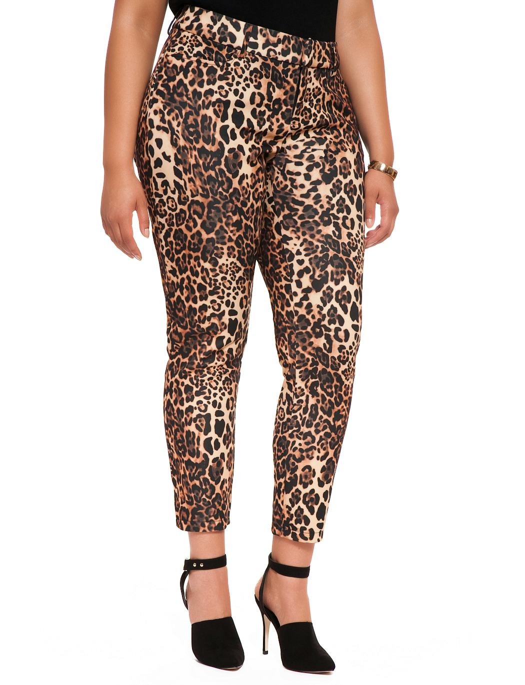 plus size printed pants
