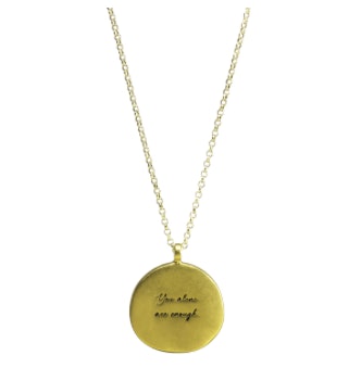 Dogeared Maya Angelou Courage Is The Most Important Courage Pendant Necklace