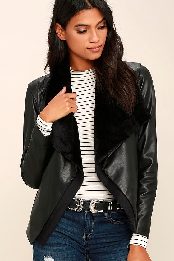 15 Best Faux Leather Jackets Under $200 You'll Want To Wear All Season Long