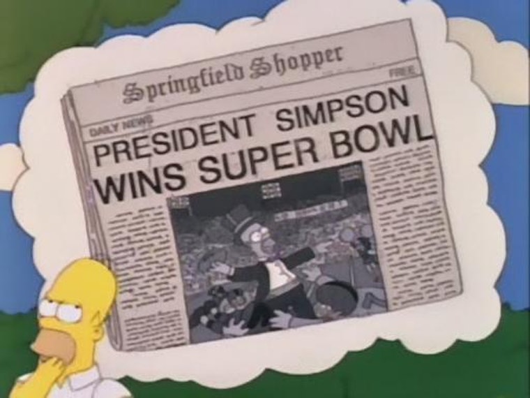 'The Simpsons' Predicted The Super Bowl and Scored a Touch Down With