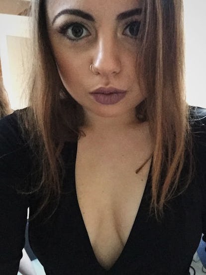 Busty Brunette Amateur Blowjob Busty Brunette Amateur Blowjob