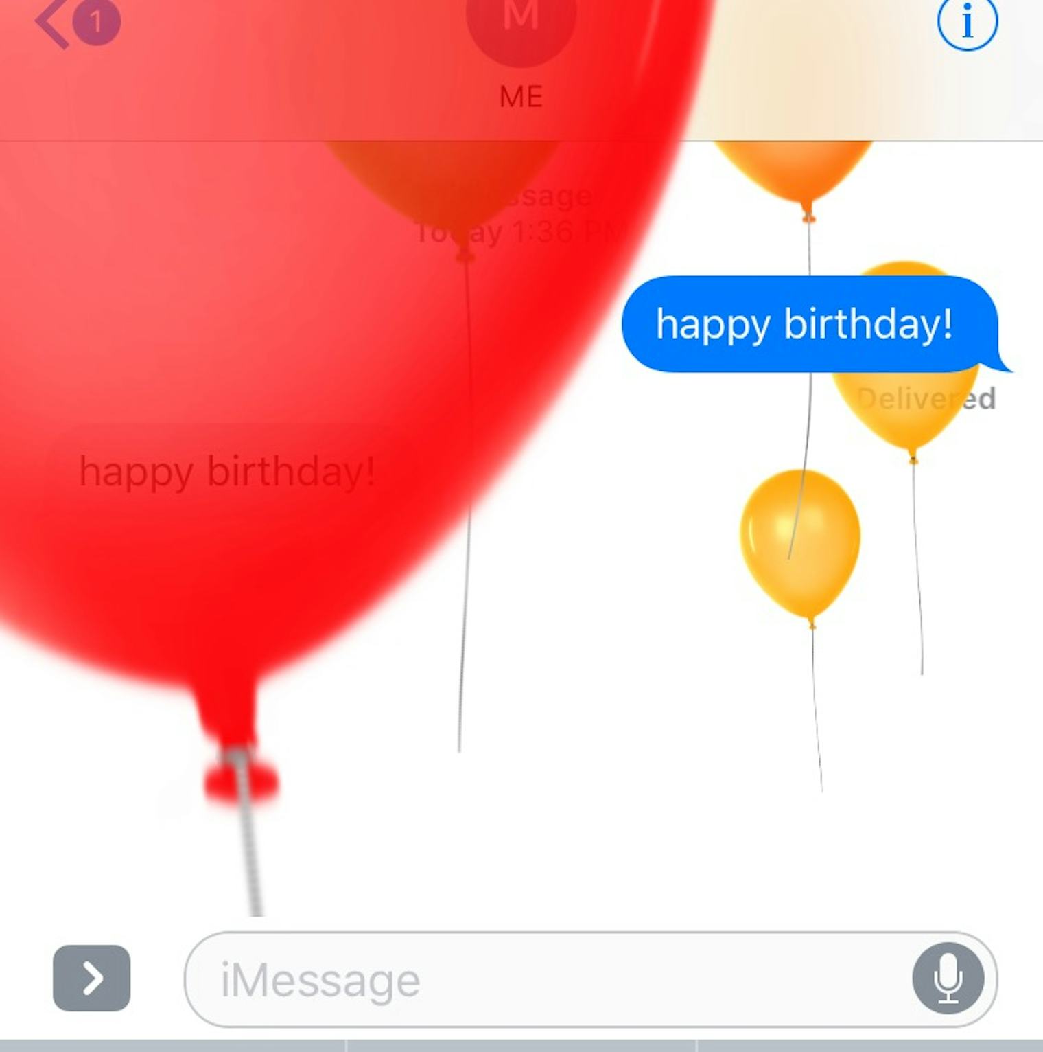 How To Send Birthday Balloons In iMessage With iOS 10