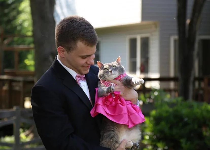 Guy Takes His Cat To Prom & Has Way More Fun Than You Did At ...
