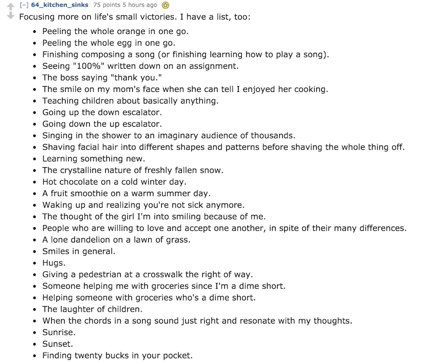 16 Little Things That Make Life Worth Living, According To Reddit