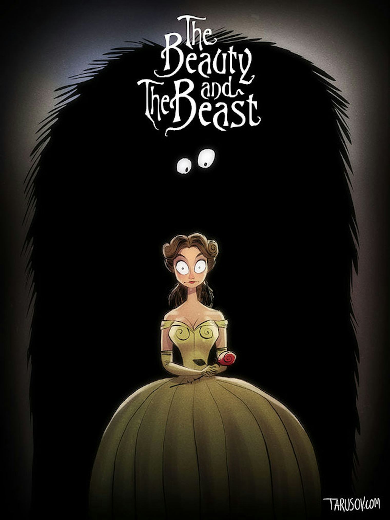 Disney Characters In Tim Burton Style Art Are The Perfect Mix Of Adorable And Grim