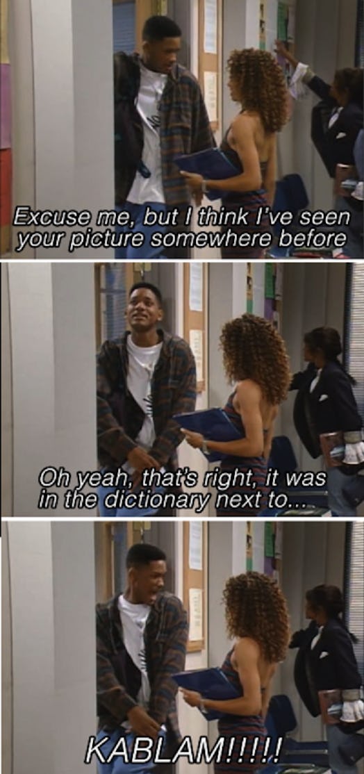 Will Smith cheesy pick up line in the Fresh Prince of Bel-Air
