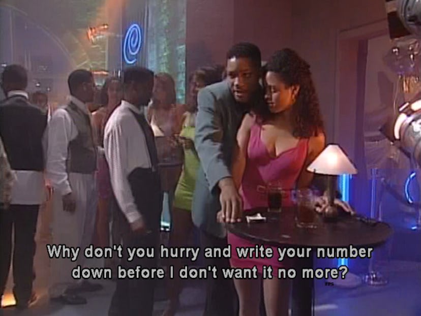 Will Smith phone number pick up line in Fresh Prince