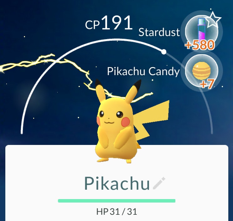 where can i catch a pikachu in pokemon go