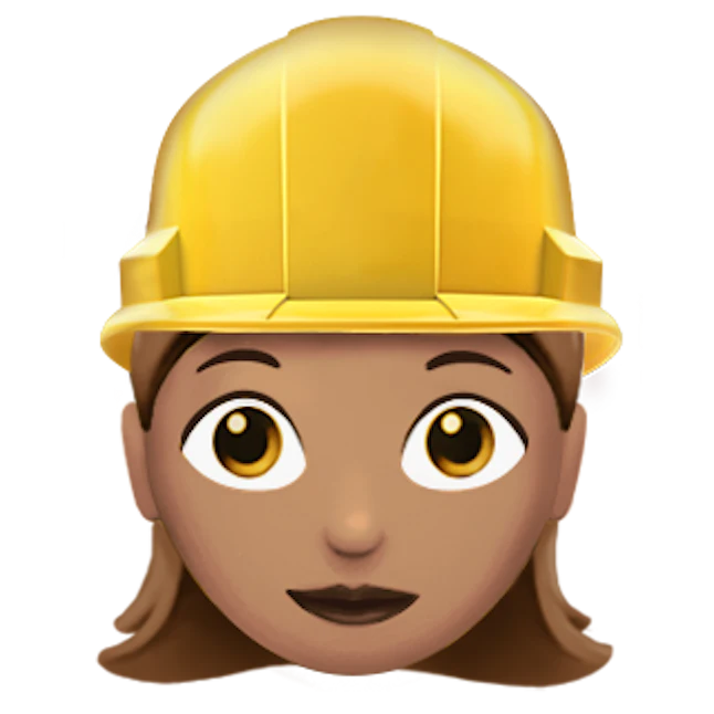 Image result for construction hat emoji
