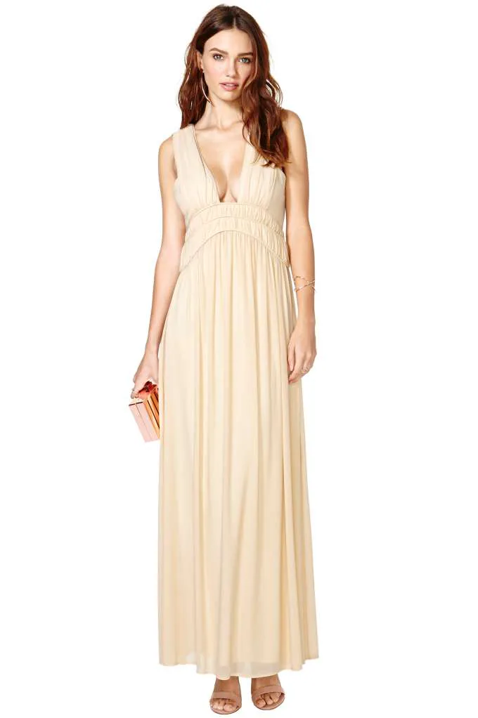 strapless open back dress Empire-Waist Plus-Size Long Prom Dress CL7493C Emerald / 16