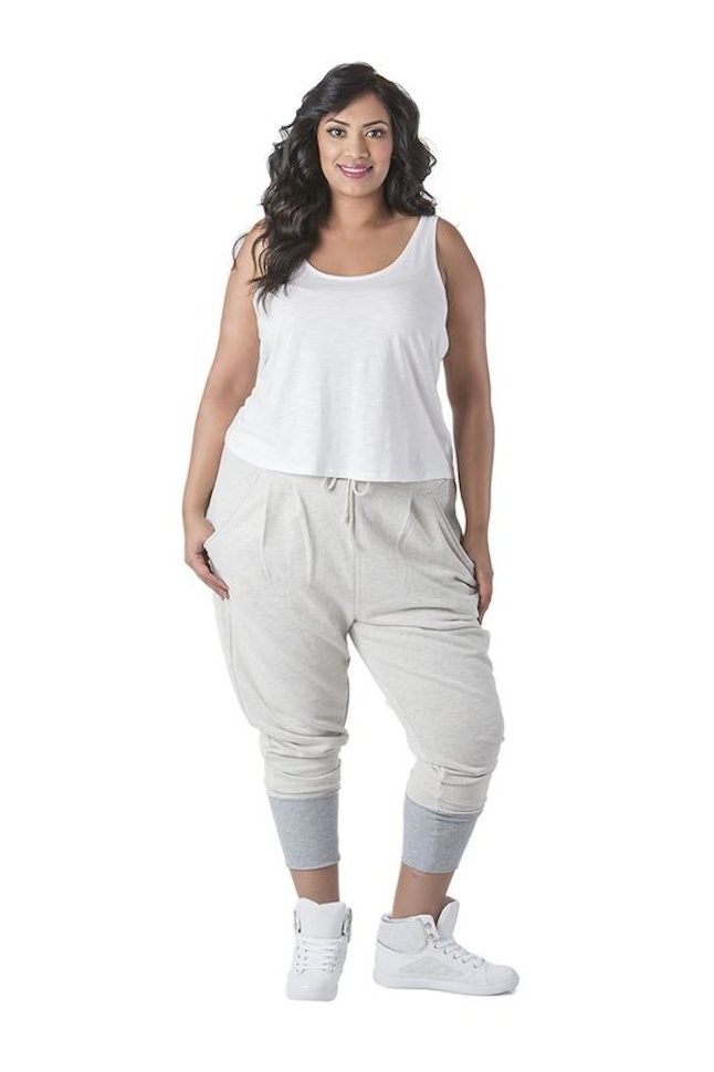 stacked joggers plus size