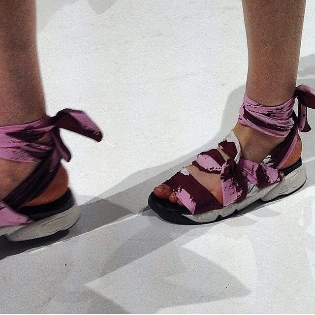 dior scarf sandals