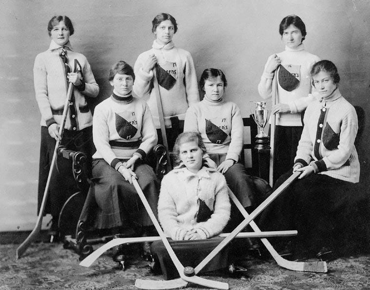 The History Of Women's Ice Hockey Is Long & Full Of Even Longer Skirts