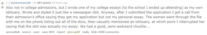 college entrance essay reddit