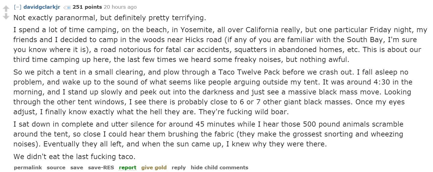 15 Creepy Camping Stories From Reddit That Will Make You Never Want To Set Foot Outside Again
