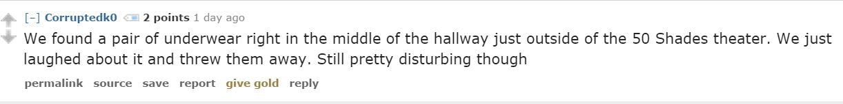 'Fifty Shades of Grey' Audiences Have Left Some Pretty Wild Things