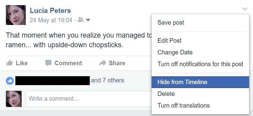 What Is The Facebook “Hide From Your Timeline” Feature? Here's What We Know About It So Far