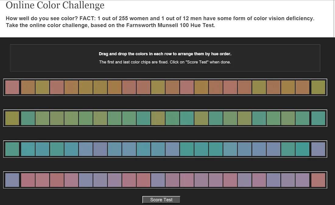 Can The Farnsworth-Munsell 100 Hue Test Help Us Understand “The Dress ...