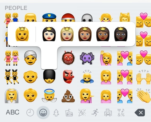Why Are Emoji Yellow An Exploration Of Default Options And The New Emoji Reduce These Six Types Into Five By Combining I And Ii Then Leaving Rest Alone So Ones That Display As Yellow On Ios
