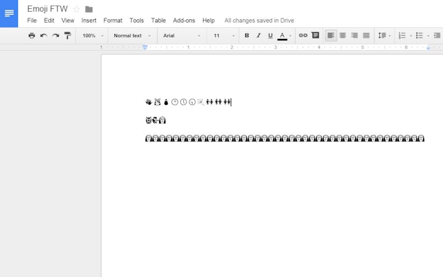 How To Use Emoji In Google Drive Because Somewhat