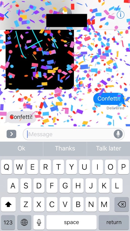 How To Use Screen Effects In iOS 10 To Text Confetti & Lasers To All