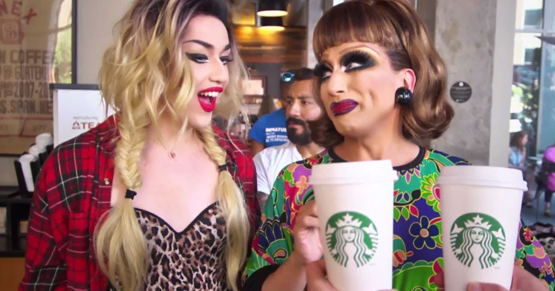 Starbucks and OUTtv’s “Coffee Frenemies” Ad Starring Bianca Del Rio and