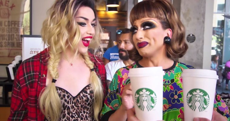 Starbucks And Outtvs “coffee Frenemies” Ad Starring Bianca Del Rio And 